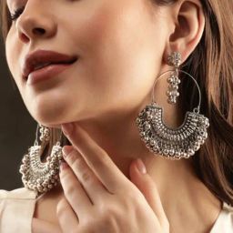 Rubans Silver Plated White Earrings for Women-picture-43