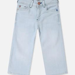 Allen Solly Junior Light Blue Solid Jeans-image-98