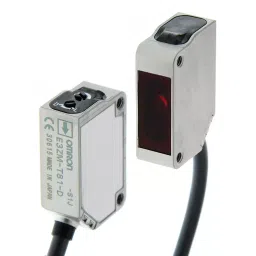 Omron E3ZM Photoelectric Sensor PNP Output Pre-Wired Through-Beam 15 m Sensing Distance, E3ZM-T81 5M-13