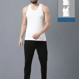 Force NXT White Cotton Regular Fit Vest - Pack Of 3-image-32