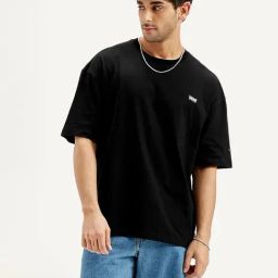 Levi's Black Cotton Regular Fit Printed T-Shirt-picture-27