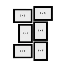 eCraftIndia Memory Wall Collage Photo Frame - Set of 6 Photo Frames for 6 Photos of 6'x8' image 4