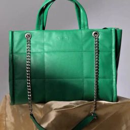 HauteSauce Green Quilted Medium Handheld Handbag-picture-46