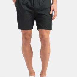 Jockey HG18 Men's Tencel Lyocell Cotton Checkered Boxer Shorts with Side Pocket-picture-14