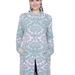 Chatanya Women Floral Longline Cardigan-image-47