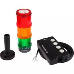 Werma Signal Tower KombiSIGN 72 Series Green Red Yellow Andon Light Kit 3 Lights 24 V DC 90-250 AC Base Mount, 649.000.03-image-31
