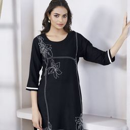 SHREE LAXMINARAYAN EXPORT Floral Embroidered Kurta-image-43