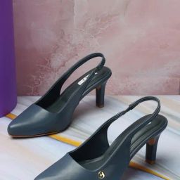 Elle Women's Blue Sling Back Stilettos-image-60