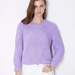 Cover Story Lavender Self Design Sweater-picture-25