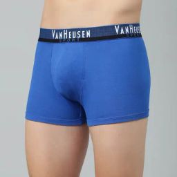 Van Heusen Sport Regular Fit Plush Back Elasticized Waistband Double Layer Gusset Solid Trunks image 3
