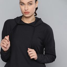 HRX By Hrithik Roshan Lifestyle Women Jet Black Rapid-Dry Solid Sweatshirt-image-82