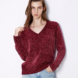 Cover Story Wine Textured Sweater-image-49