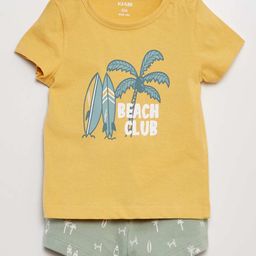 KIABI Boys Printed T-shirt with Shorts-image-71