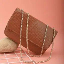 Gaurapakhi Brown Medium Geomatric Shoulder Bag-image-95