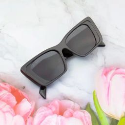 Ted Smith Grey Square UV Protection Unisex Sunglasses-25