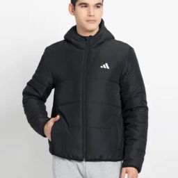 ADIDAS Black BSC PF HD Regular Fit Jacket-image-64