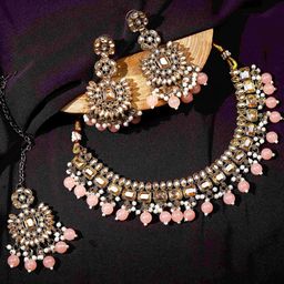 zarmar fashion Women PeachJewellery Set-image-70
