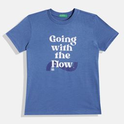 United Colors of Benetton Boys Typography Printed Round-Neck Regular Fit T-shirt-image-34