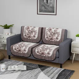 Aura Unisex Cream Sofa Covers-3