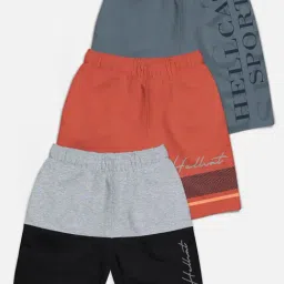 HELLCAT Kids Multi Printed Shorts (Pack Of 3)-image-80
