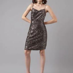 Latin Quarters Silver Embellished Bodycon Dress-image-76