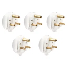 Cona 1961 16A White 3 Pin Plug Top Pack of 5-picture-12
