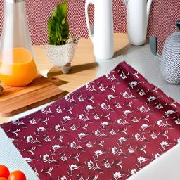 Aura Red Set of 1 Water Resistant Shelf Liner Organisers-image-74
