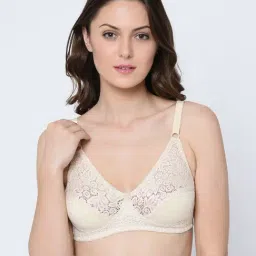 Da Intimo Beige Non Wired Non Padded Full Coverage Bra-picture-1