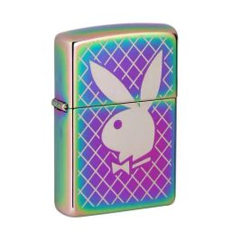 Zippo Multicolor Playboy Bunny Logo Brass Pocket Lighter-image-26