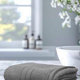 Dollar Socks Grey 1 Cotton 600 GSM Bath Towel-picture-21