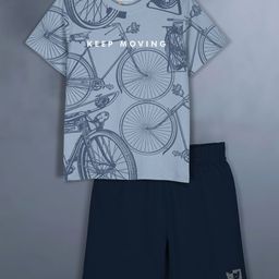HELLCAT Girls Printed T-shirt with Shorts-image-84