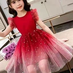 YK Girls Embellished Sleeveless Dress-picture-43