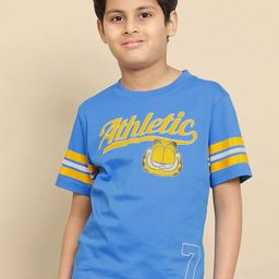 Kids Ville Garfield Printed Pure Cotton T-shirt-image-59