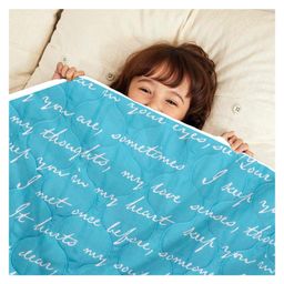 Divine Casa All Season Microfiber Comforter Blanket For Toddler- Sky and white-image-45