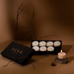 SEVA HOME Tea Lights Citrine - Set of 8-92