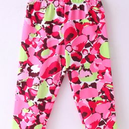 Doreme Single Jersey Knit Full Length Printed Leggings - Multicolor-image-58
