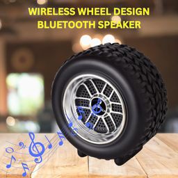 Azhari Tyre Shape  Bluetooth Speaker Powerful Sound,Indoor &Outdoor with RGB LightZP359 12 W Bluetooth Party Speaker Color May Vary-8