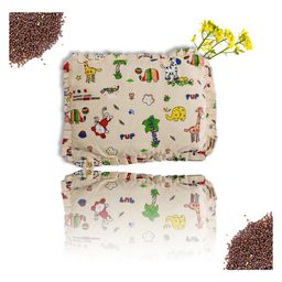 Baby Mustard Seeds Pillow for Newborn Baby-Round Head Shaping Pillow - Peach-13
