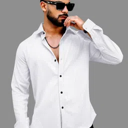 VORTEX Textured Spread Collar Original Crinkled Casual Shirt-picture-49