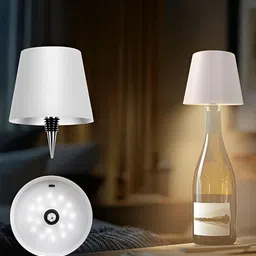 XERGY White Wireless LED Bottle Lamp 3 -Color Dimmable Touch Light (Bottle Not Included)-picture-39