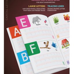 target publication pvt ltd Writing Skill Book Set of 6 Patterns Tracing Capital Letter Tracing Small letter tracing Number Tracing 1 to 10 Hindi Sulekh 1 Cursive Alphabet C - English image 4