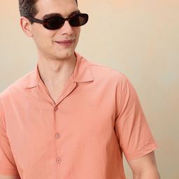 Mast & Harbour Pure Cotton Resort Fit Casual Shirt-image-95
