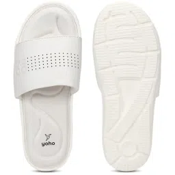 Yoho Men's White Slides image 4