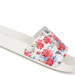 Yoho Women's Tropica White Slides image 4