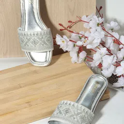 Anouk Women Embroidered Open Toe Flats-50