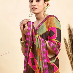 KALINI Printed Pure Chiffon Saree-image-39