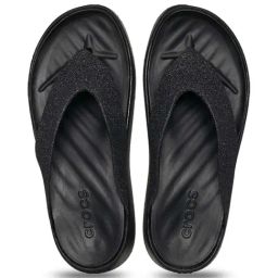 Crocs Women's Getaway Black Wedge Flip Flops-image-96