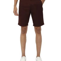 Allen Solly Maroon Chino Shorts-33