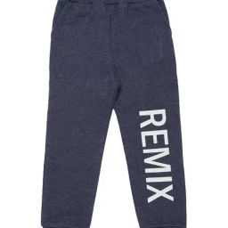 Mystere Paris Kids Navy Cotton Printed Joggers-image-39