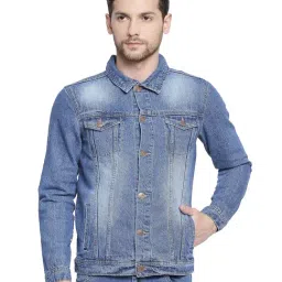 High Star Blue Cotton Denim Jacket-23